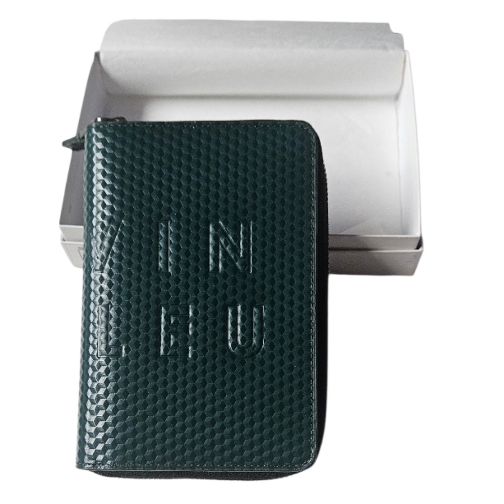NWT / NIB Lanvin en Bleu Bi-fold Zip Wallet.